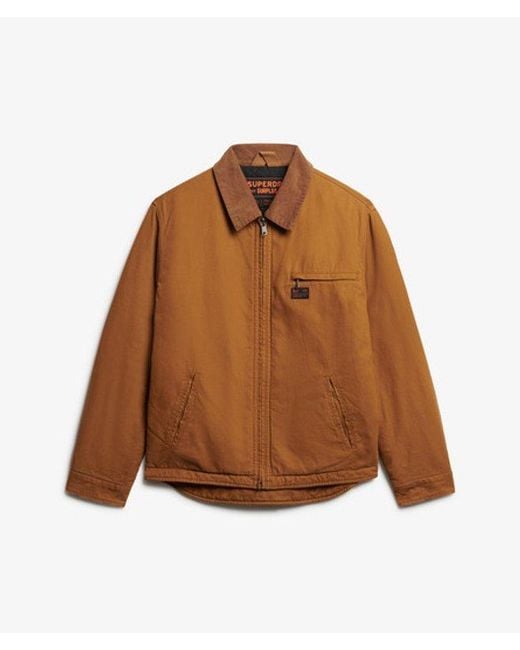Superdry Blue & Co Cotton Canvas Barn Jacket for men