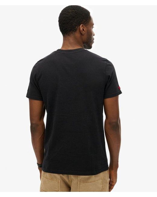 Superdry Black & Co Classic Rock Graphic Band T-shirt for men