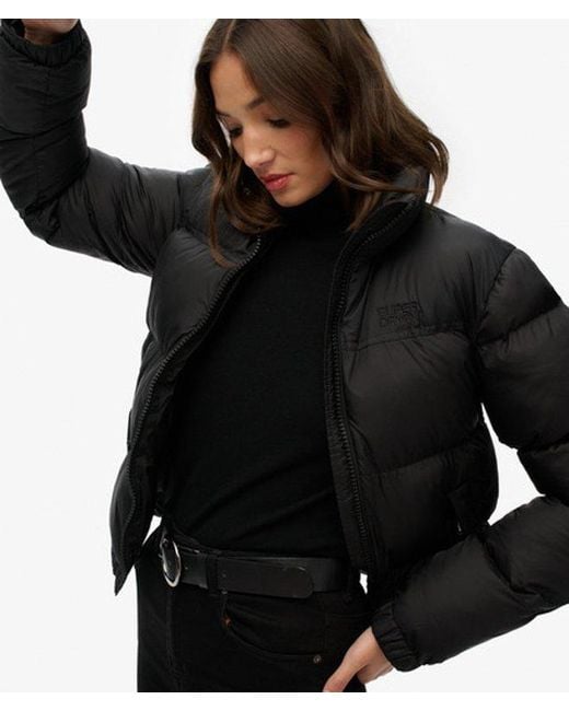 Superdry Black Non Hooded Tech Padded Jacket
