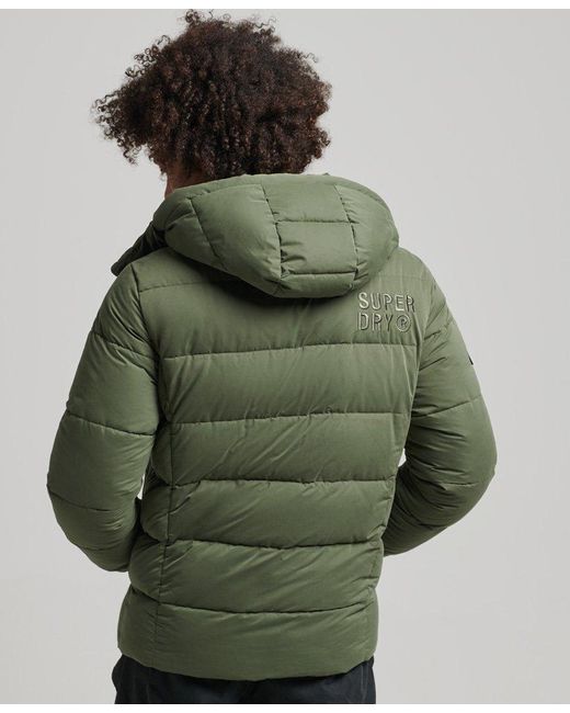Superdry Microfibre Mountain Puffer Jacket Green for Men | Lyst UK
