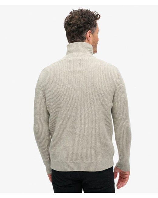 Superdry Gray & Co The Merchant Store - Shawl Neck Jumper for men