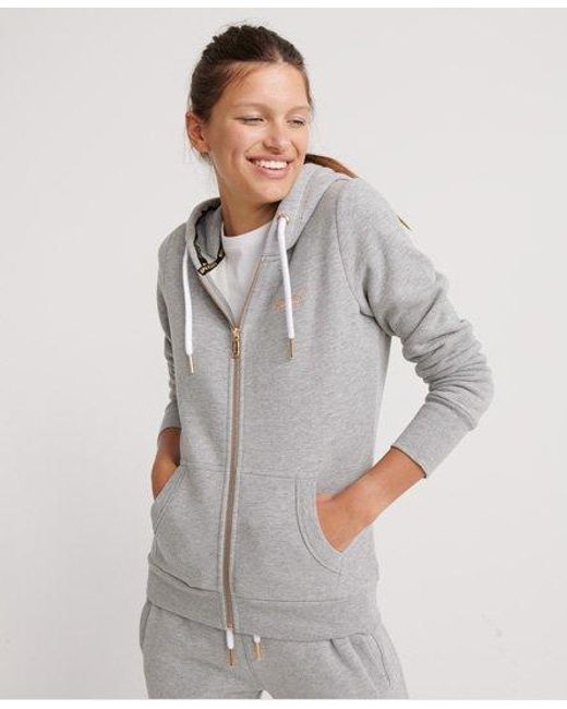 orange label elite zip hoodie
