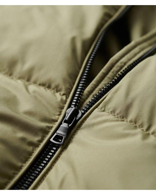 Superdry Green Longline Quilted Gilet