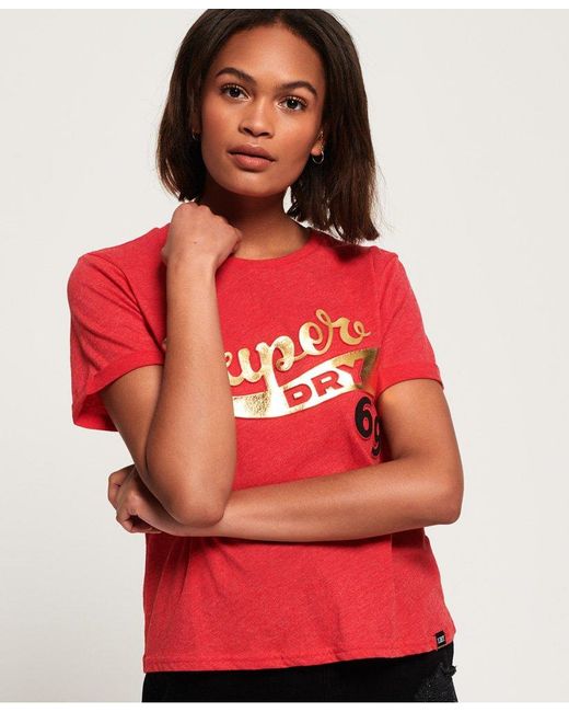 Superdry Tokyo Tour Boxy T-shirt Red | Lyst