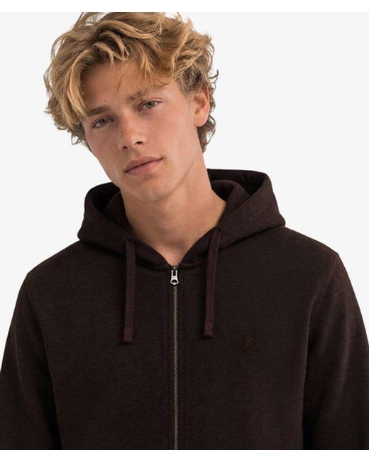 Superdry Black & Co Essential Logo Zip Hoodie for men