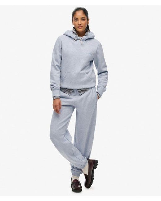 Superdry Blue & Co Essential Logo Embroidered Hoodie