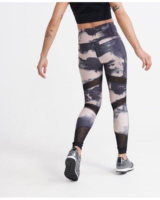 Superdry White Studio Leggings Aop