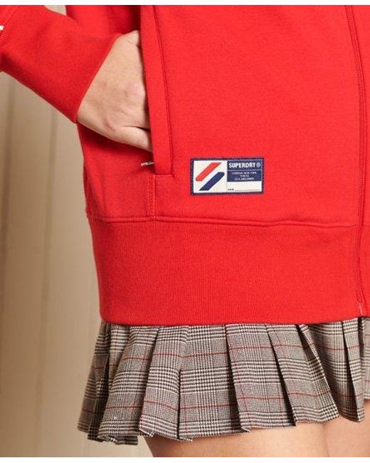 Superdry Red Code Oversized Tape Track Jacket Risk
