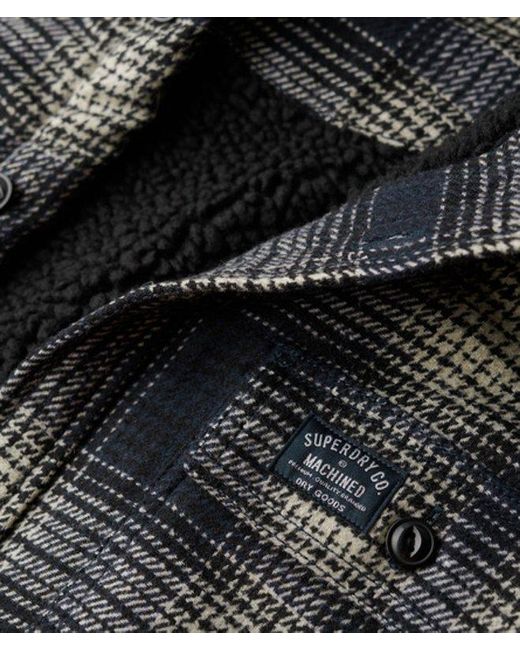 Superdry Black & Co Wool Miller Overshirt for men