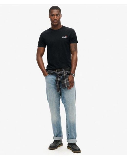 Superdry Black & Co Essential Embroidered T-shirt for men