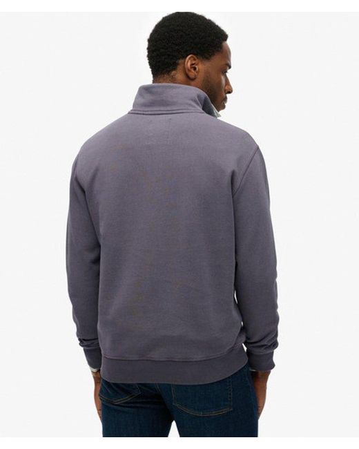 Superdry Blue & Co Athletic Essentials Half Zip Sweatshirt for men