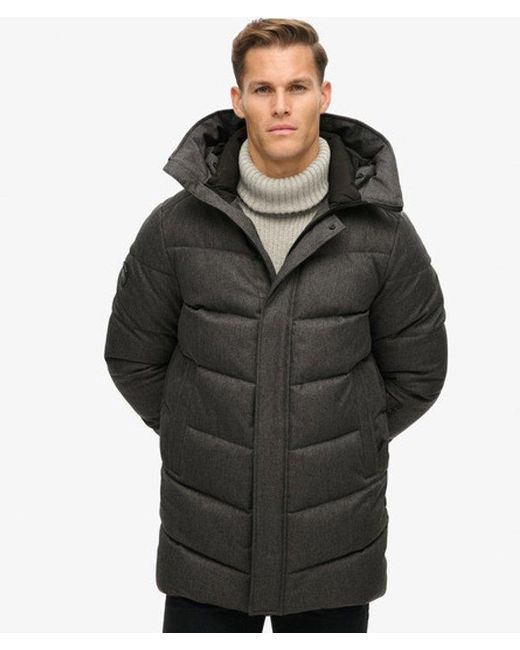 Superdry Gray & Co City Chevron Padded Coat for men