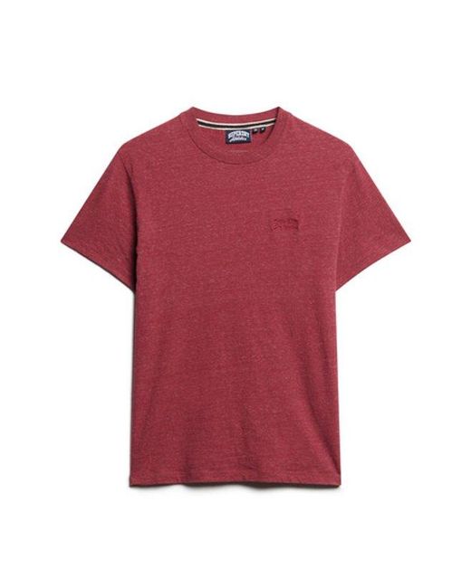 Superdry Red & Co Essential Logo T-shirt for men