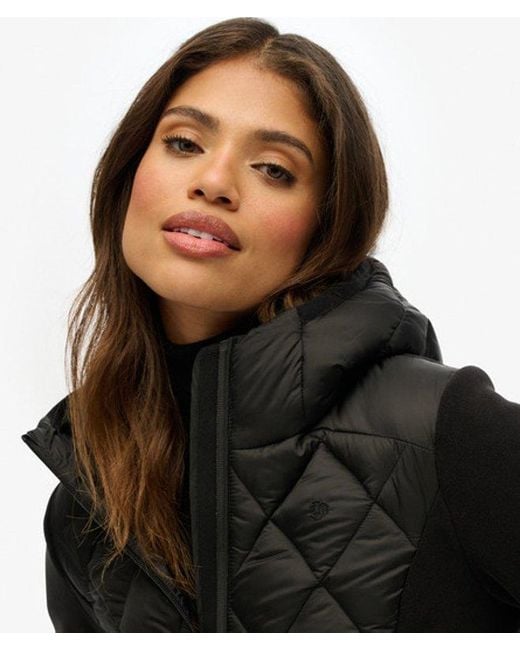 Superdry Black Hooded Heritage Storm Jacket