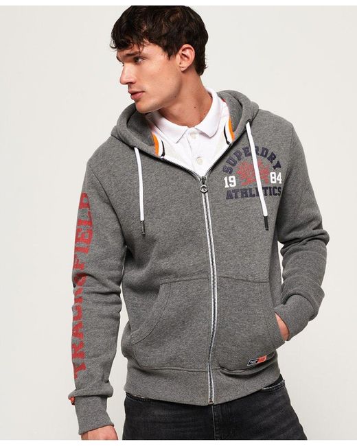 Superdry Track Field Zip Hoodie Men S Hoodies