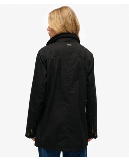 Superdry Black Wax Jacket