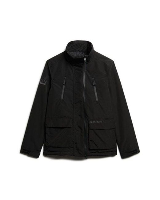 Superdry Black Ultimate Windbreaker Jacket for men