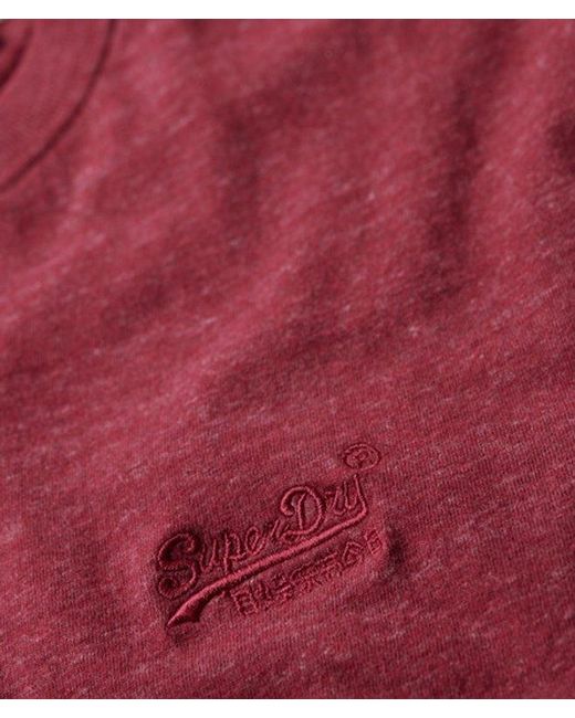 Superdry Red & Co Essential Logo T-shirt for men