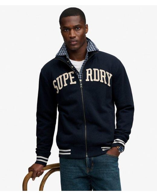 Superdry Blue & Co Vintage Athletic Track Jacket for men