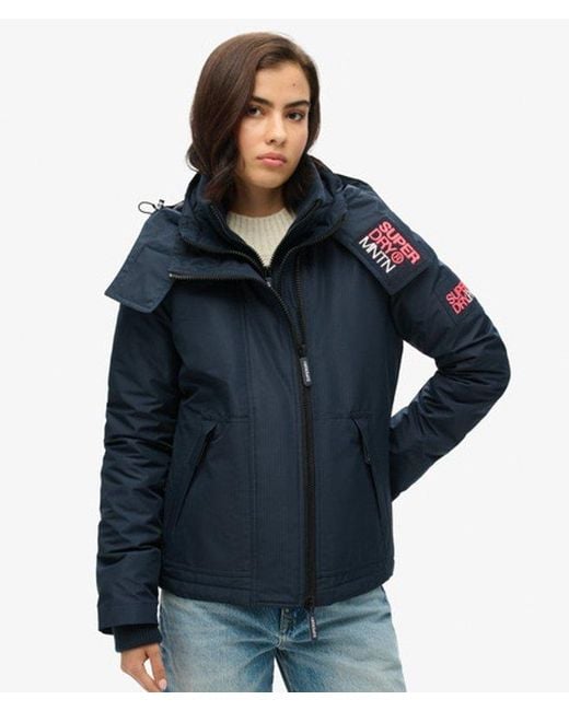 Superdry Blue & Co Hooded Mountain Windbreaker Jacket