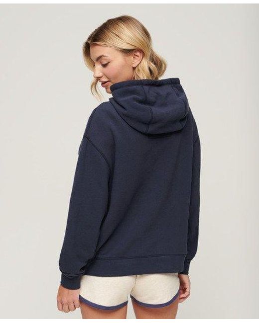 Athletic essentials hoodie Superdry en coloris Blue