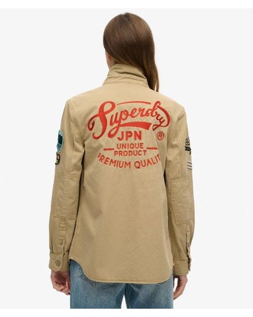 Superdry Natural Cotton Embroidered Classic Scout Shirt