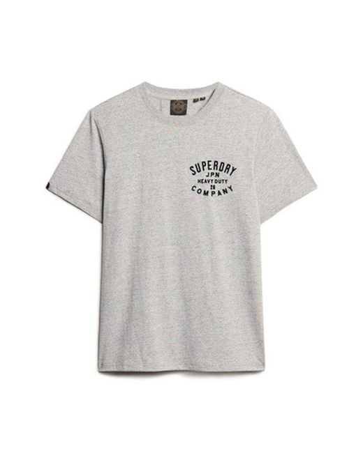 Superdry Gray & Co Machined Goods Workwear T-shirt for men