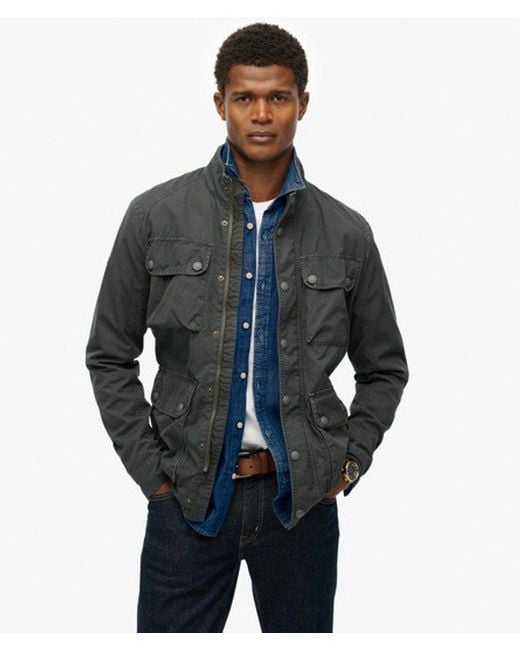 Superdry Blue & Co Estate Four Pocket Jacket for men