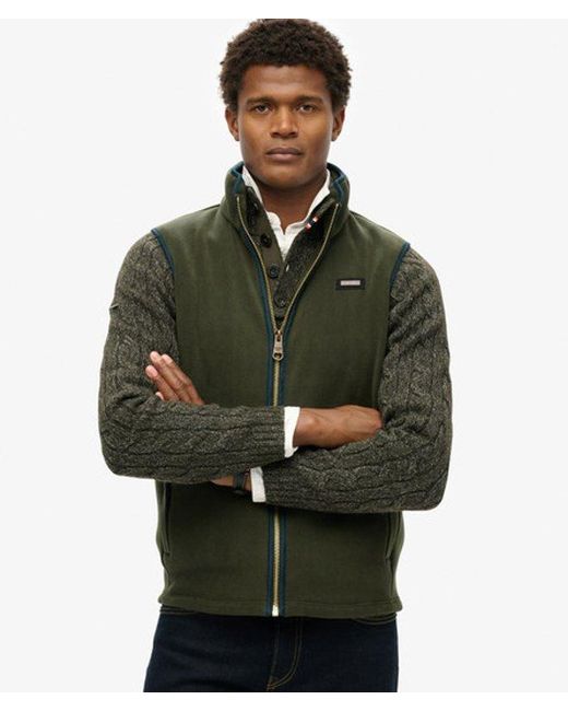 Superdry Natural Estate Fleece Gilet for men
