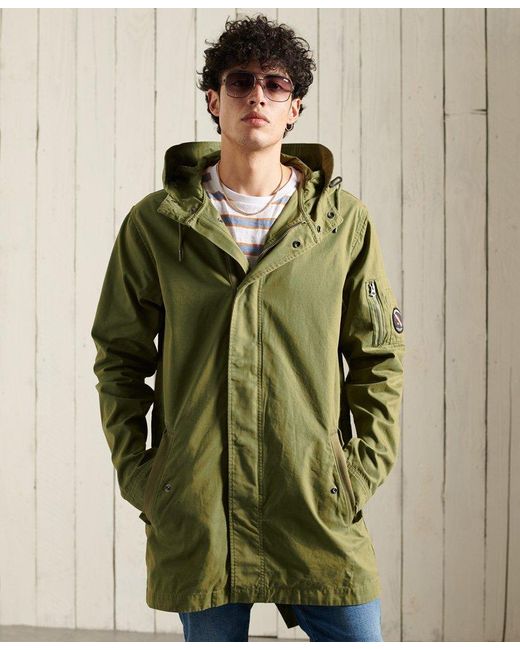 Superdry Service Fishtail Parka Coat in 
