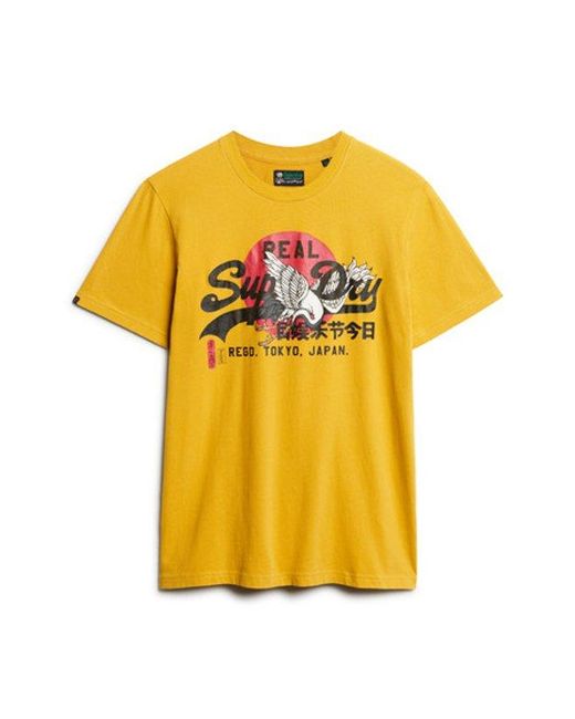Superdry Metallic & Co Tokyo Graphic T Shirt for men