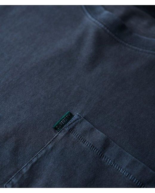 Superdry Blue & Co Essential Washed Pocket T-shirt for men
