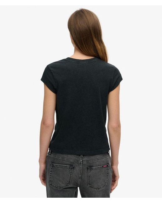 Superdry Black & Co Motörhead X & Co Cap Sleeve Band T-shirt
