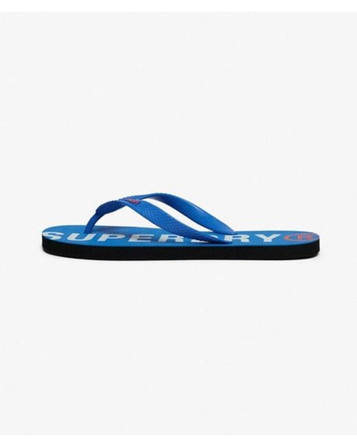 Superdry Blue Pool Slides for men