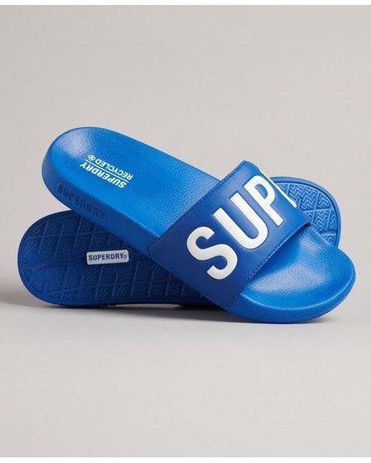 Superdry Blue Core Pool Sliders for men