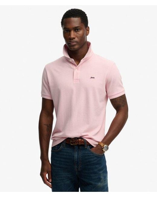 Superdry Pink & Co Classic Pique Polo Shirt for men