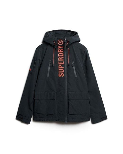 Superdry Blue & Co Embroidered Graphic Windcheater Jacket for men