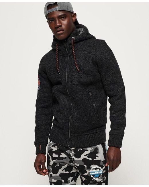 Superdry Expedition Zip Hoodie Black for Men | Lyst