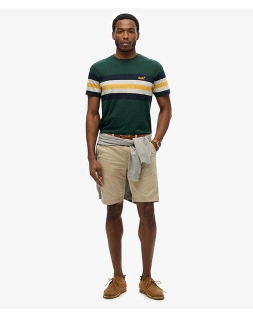 Superdry Green & Co Essentials Stripe T-shirt for men