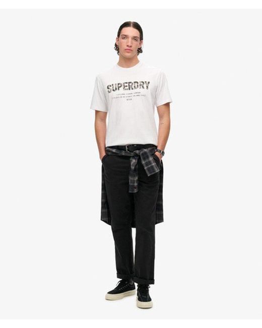 Superdry White & Co Utility Sport Logo Loose T-shirt for men