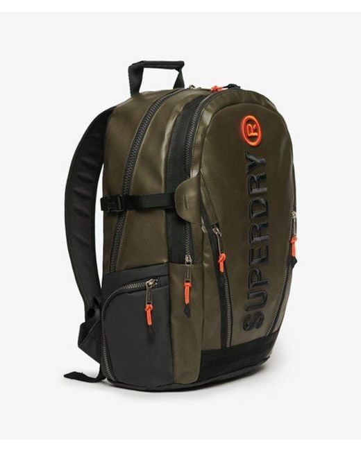 Superdry Green & Co Embroidered Logo Tarp Rucksack