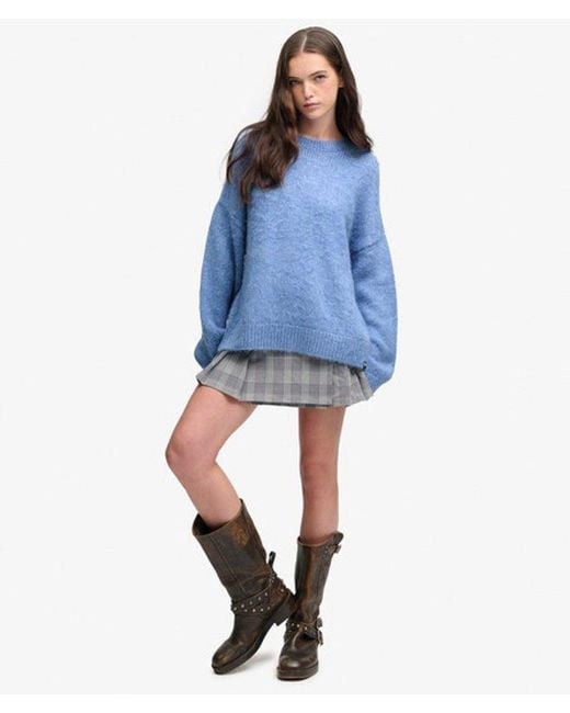 Superdry Blue & Co Slouchy Brushed Knit Jumper