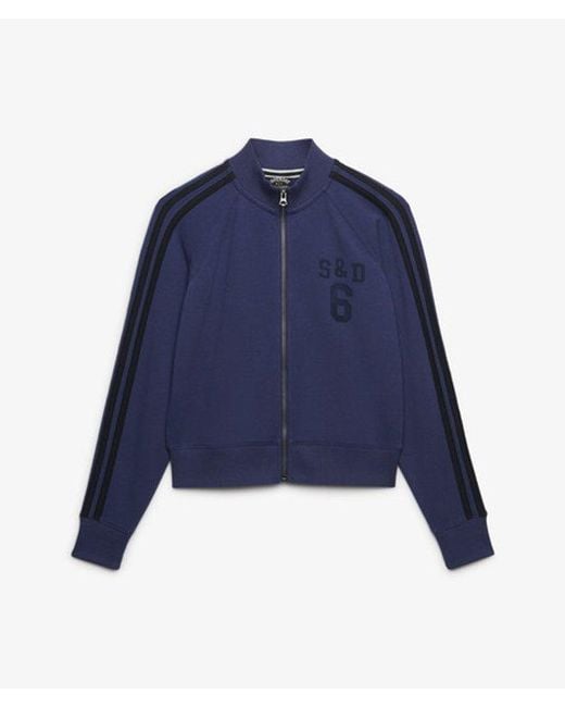Superdry Blue & Co Athletic Essentials Zip Through Track Top