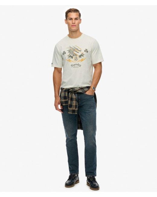 Superdry Gray & Co Campaign Souvenir Loose T-shirt for men