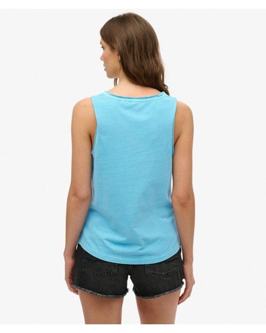 Superdry Blue & Co Outdoor Stripe Scoop Neck Tank Top