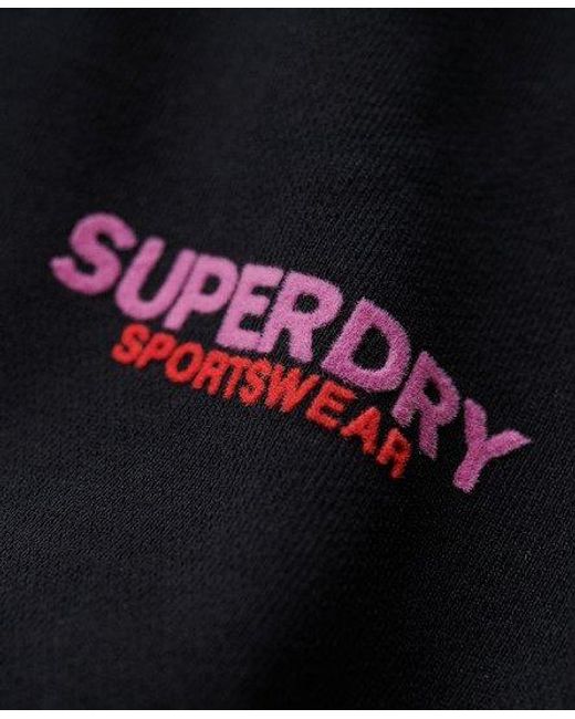 Superdry Black Sportswear Logo Racer Shorts