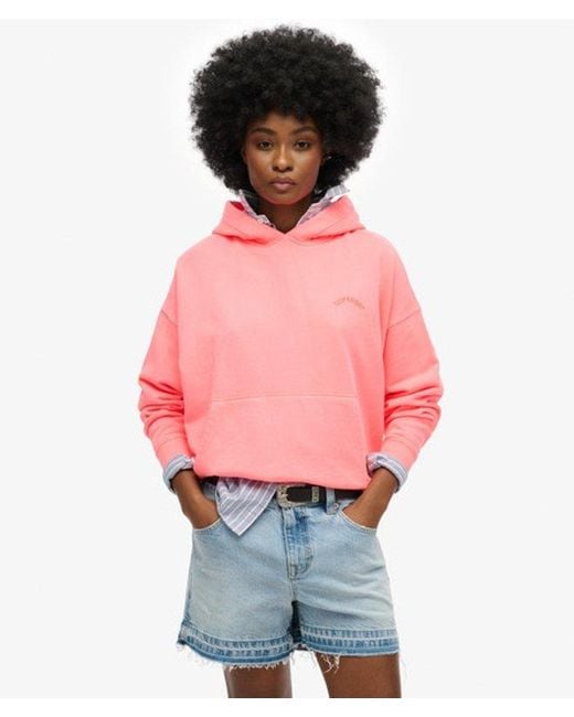 Superdry Red Essential Logo Hoodie