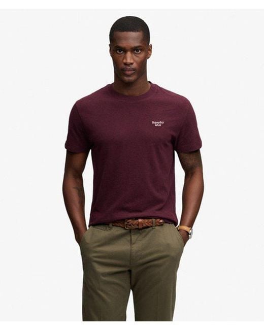 Superdry Red & Co Essential Serif Logo Embroide for men
