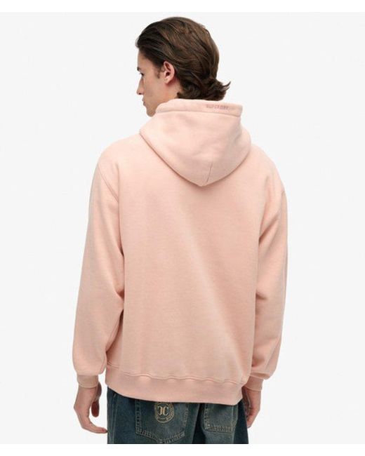 Superdry Pink & Co Oversized Hoodie for men