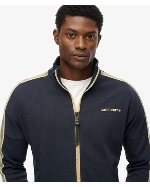 Superdry Blue Tech Cult Loose Track Top for men